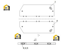 Крыло заднее в сборе 43M0002 003