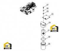 Фильтр масляный 53C0001 004