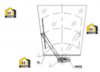 Стеклоочиститель передний 46K0020 001