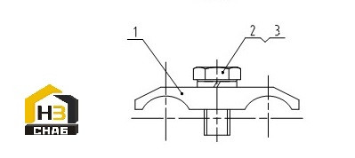 Узел зажима трубы 09C0316 000