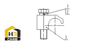 Узел зажима трубы 09K0030 000