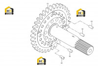 Вал входной 42C0290 002