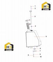 Бак топливный 13058441