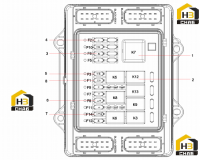 Блок предохранителей  SY85C1K2S.5C.1.1-1 12824424