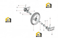 Колесо направляющее 60181502