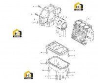 Корпус маховика и масляный поддон 60277134