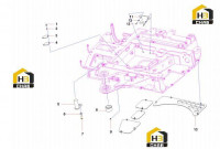 Крепление поворотного устройства 13231442