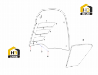 Накладка левой двери 13088416