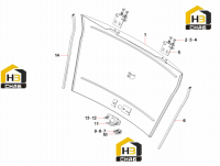 Накладка задней части кабины 13088478