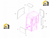 Стекла кабины 60232041