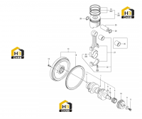 Вал коленчатый и поршень 60277139