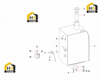Бак топливный 10866074