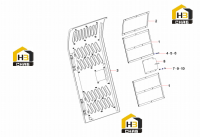 Накладка правой двери 10872431