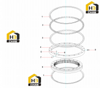 Подшипник поворотный 11184816