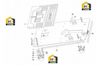 Пол кабины SY75C9I4R.1.5.4 13317061