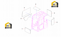 Стекла кабины 60171150