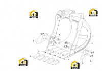 Комплектующие ковша SY95C1I2H.3.4A 12636951