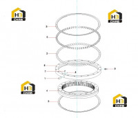 Подшипник поворотный 11316357