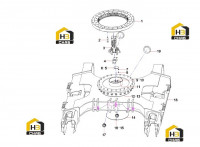 Рама поворотная экскаватора 11050040