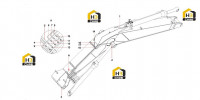 Крепления трубопровода стрелы A810201030039
