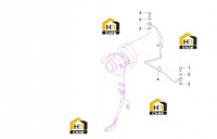 Трубопровод впуска масла в турбонагнетатель B229900005900