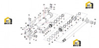 Цилиндр стрелы левый SY210C6C2K 13416543