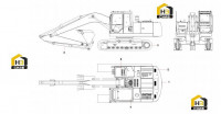 Компоненты основные экскаватора SY210C6 13822624