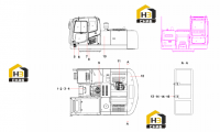 Комплектующие экскаватора SY210C6C2K.1A 13820574