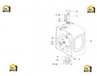 Бак топливный SY135C9I3K.1.3.5.1 13605252
