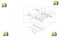 Цепи и башмаки гусениц 10786233