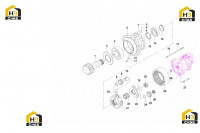 Комплектующие поворотного редуктора 60181550