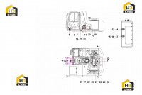 Комплектующие поворотной платформы SY135C9I3K.1 13066947