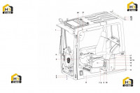 Кабина водителя SY135C9I2K(BR).1.5 13509683