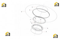 Комплектующие поворотного подшипника 10835684