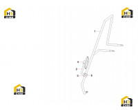 Поручень с зеркалом заднего вида A810599001056