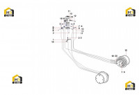 Трубопровод соединения бортового редуктора SY135C9I2 13475885