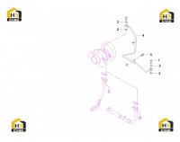 Трубопровод выпуска масла из турбонагнетателя 60041427