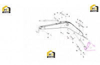 Узел стрелы SY135C9I2K(BR).3 13476282