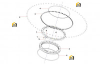 Компоненты поворотного подшипника 10835684