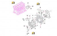 Корпус газораспределительного механизма и корпус маховика (часть 1) 60116534