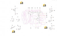 Крепления проводов двигателя 60116536