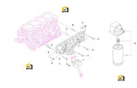 Маслоохладитель и фильтр масляный 60116518