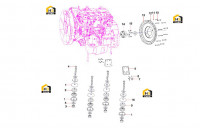 Подушки двигателя и корпус маховика 10786797