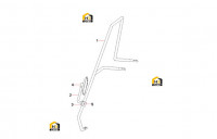 Поручень с зеркалом заднего вида A810599001056