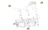 Соединения насоса гидравлического 11139046
