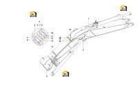 Соединения трубопровода стрелы A810201030039