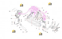 Трубопровод основной гидравлической системы (часть 2) SY135C8I3K(US).1 13199925