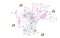 Трубопровод основной гидравлической системы (часть 3) SY135C8I3K(US).1 13199925