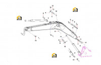 Узел стрелы SY135C8I3K(US).3 13211137
