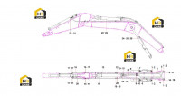 Трубопровод стрелы SY335C9I2K.3D.1 12174692